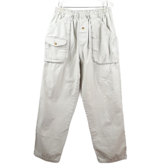 Vintage Ocean Pacific OP Sport Khaki Cargo Pants L - Picture 2 of 12